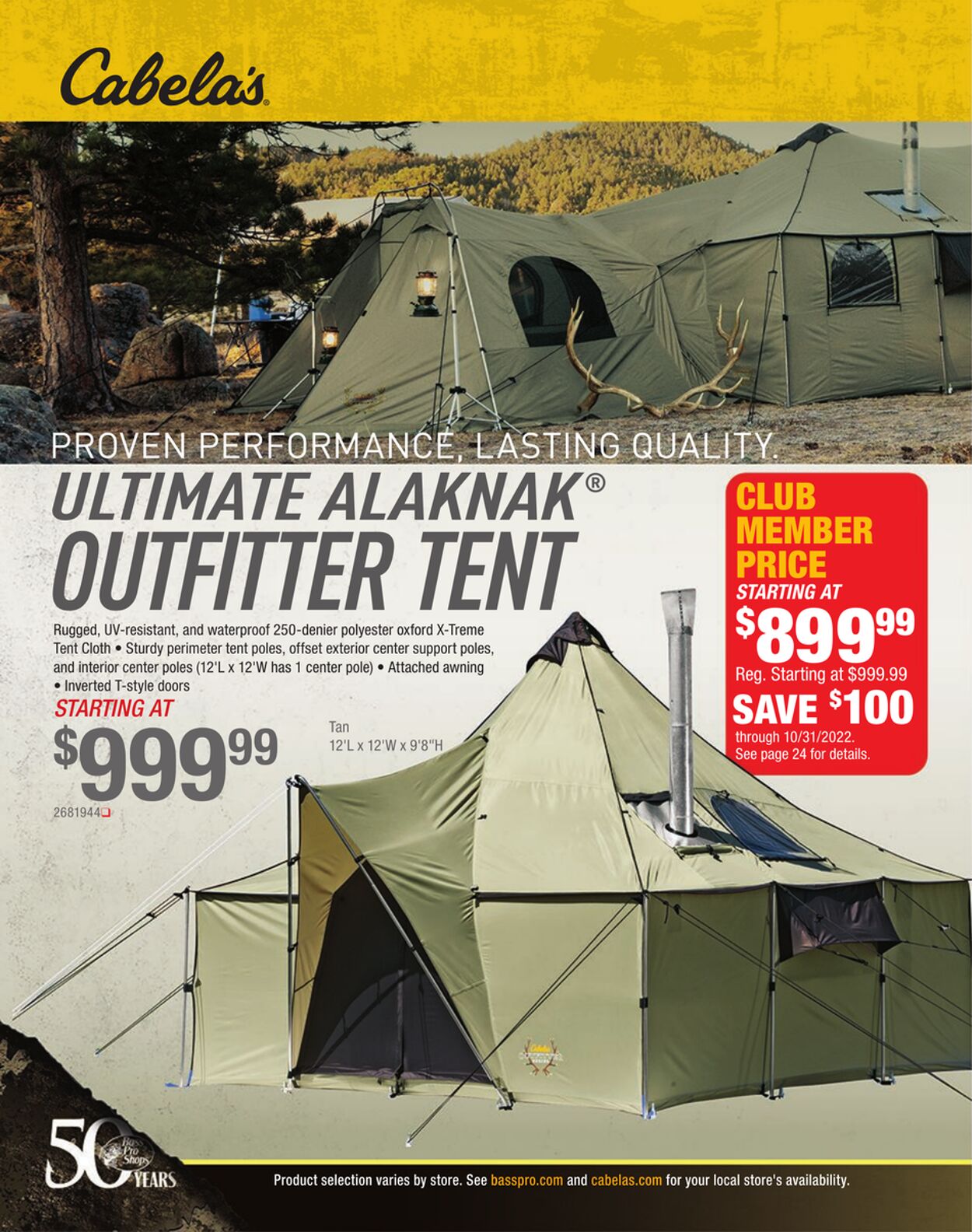 Weekly ad Cabela's 12/01/2022 - 12/31/2022