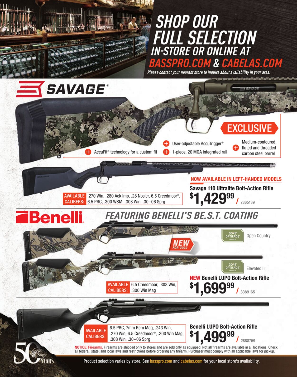 Weekly ad Cabela's 12/01/2022 - 12/31/2022