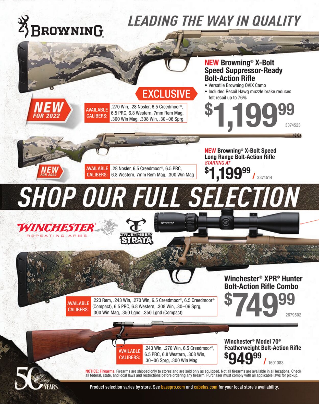 Weekly ad Cabela's 12/01/2022 - 12/31/2022