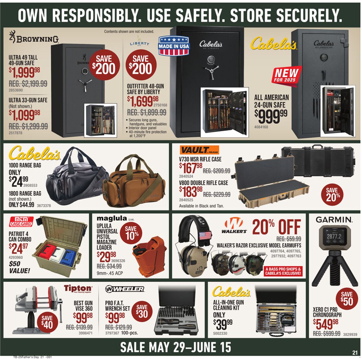 Weekly ad Cabela's 05/29/2025 - 06/15/2025