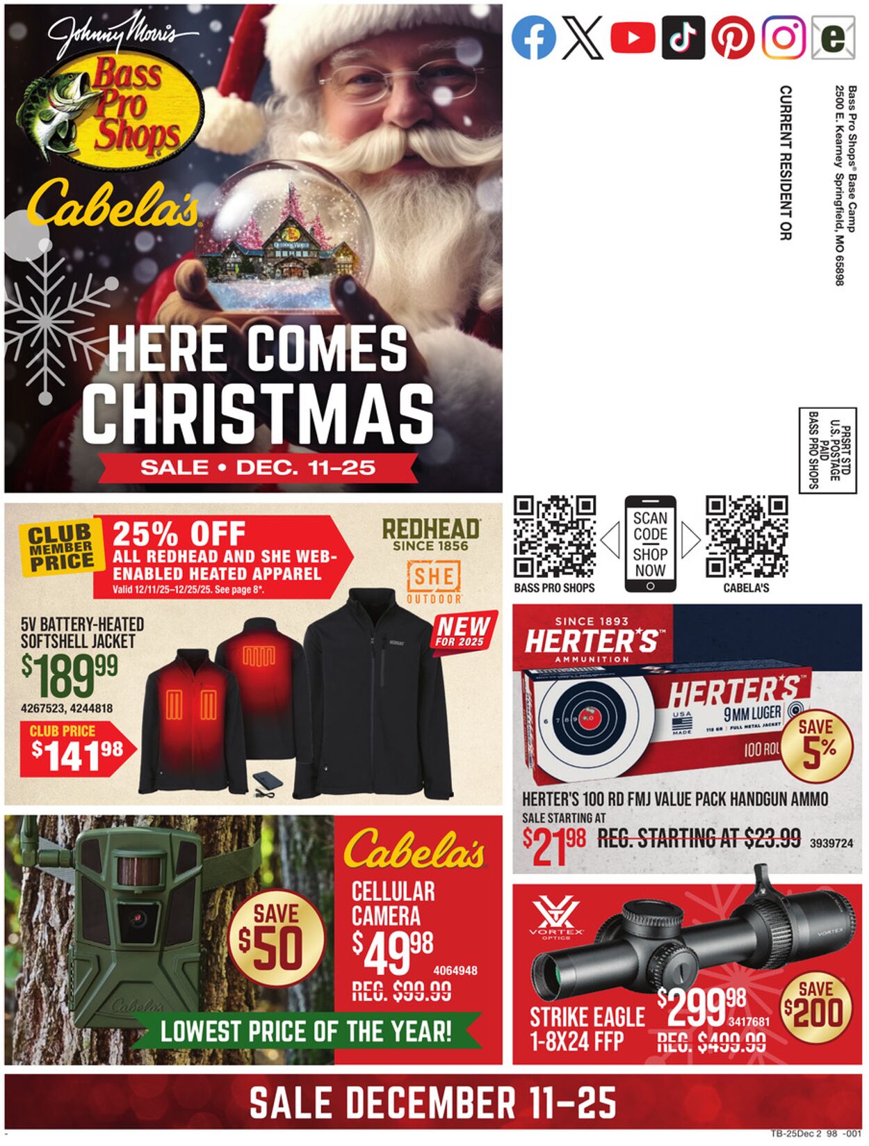 Weekly ad Cabela's 12/11/2025 - 12/25/2025