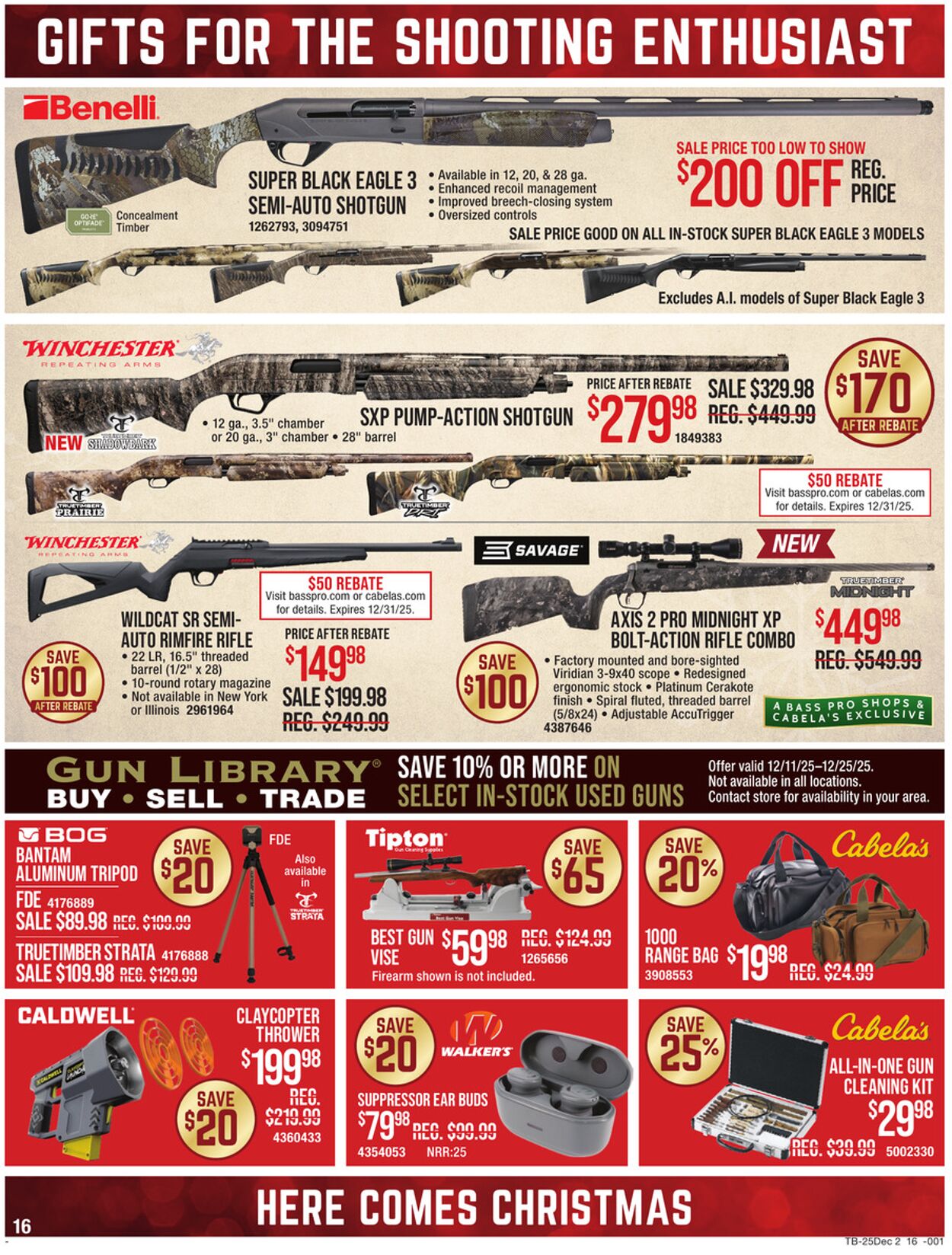 Weekly ad Cabela's 12/11/2025 - 12/25/2025