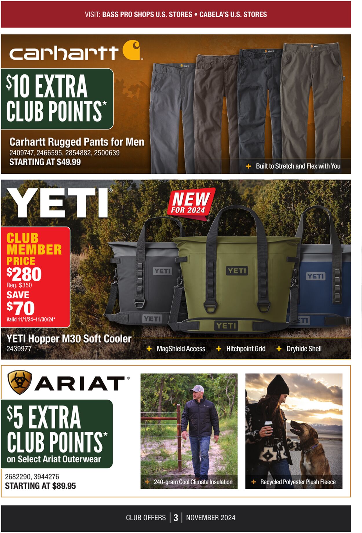 Weekly ad Cabela's 11/01/2024 - 11/30/2024