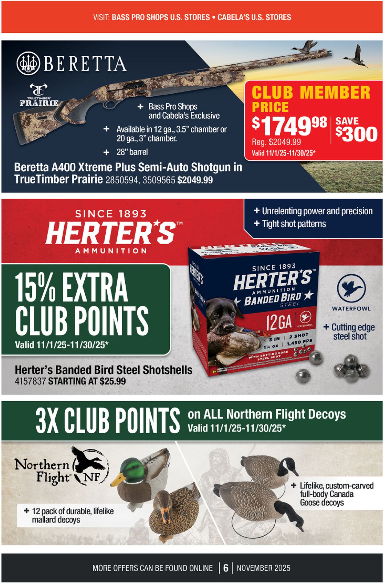 Weekly ad Cabela's 11/01/2025 - 11/30/2025