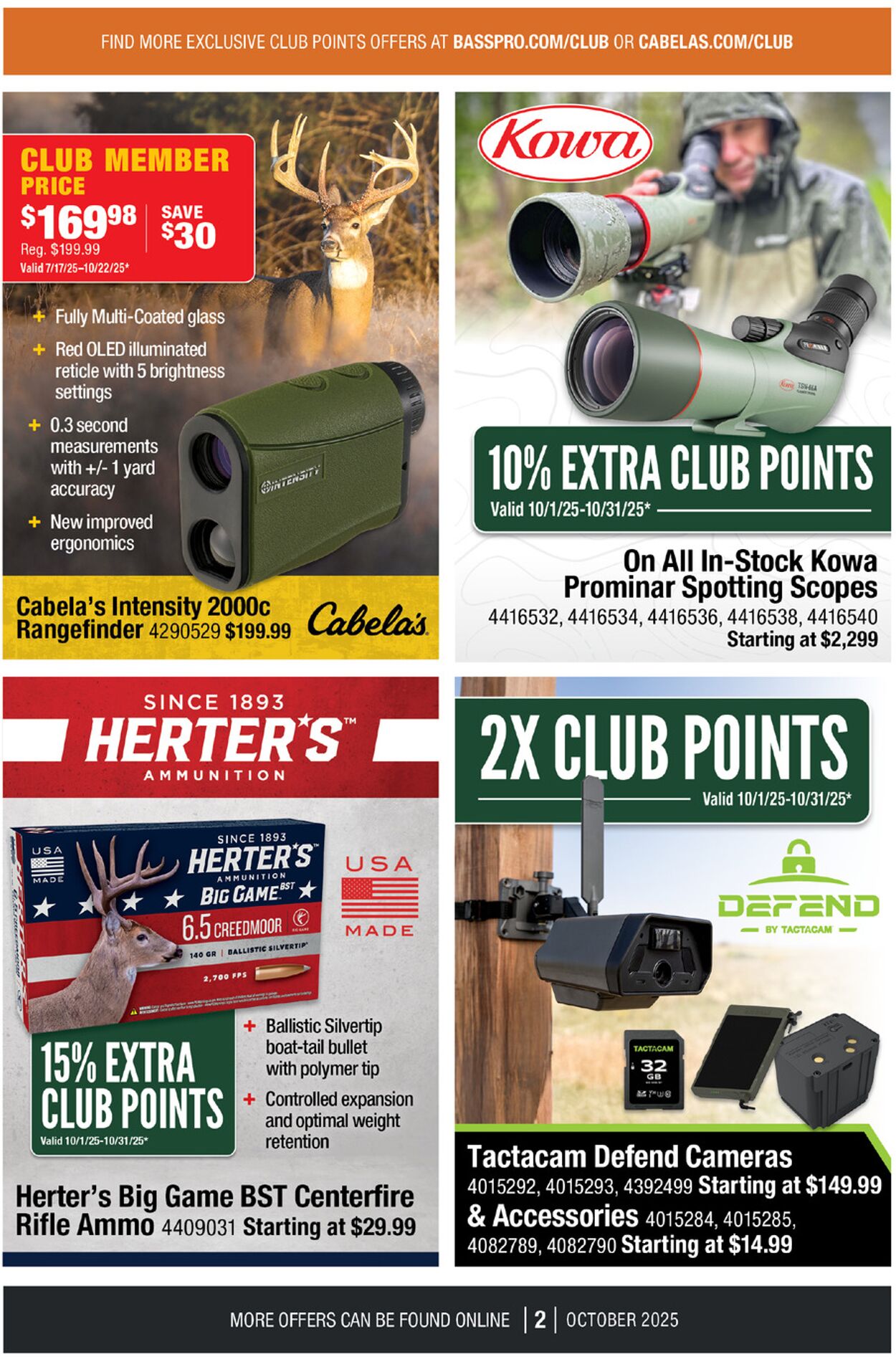 Weekly ad Cabela's 10/01/2025 - 10/31/2025