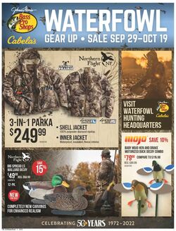 Weekly ad Cabela's 09/29/2022-10/19/2022
