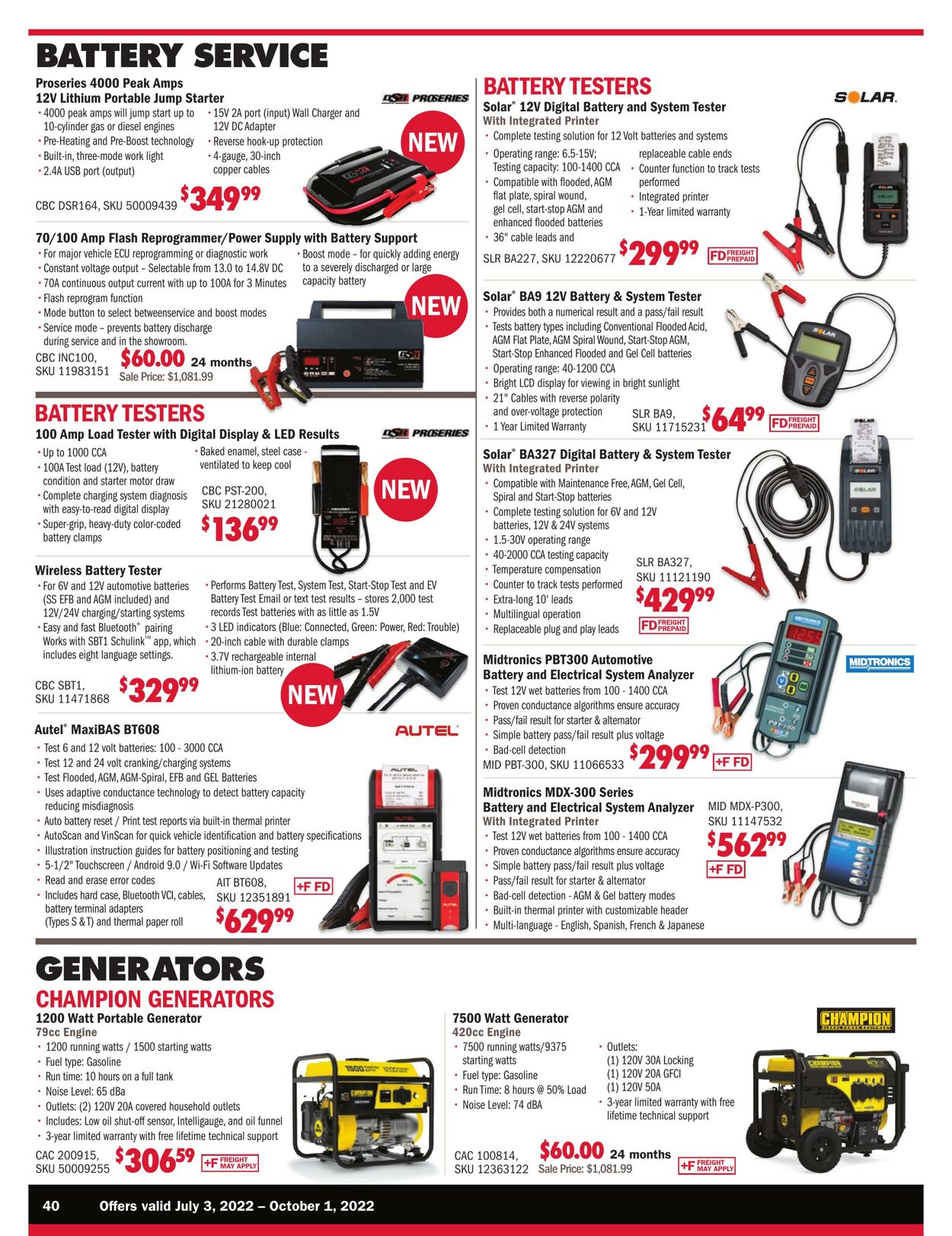 Weekly ad CarQuest 07/03/2022 - 10/01/2022