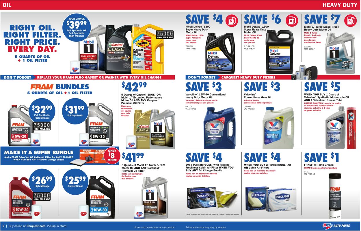 Weekly ad CarQuest 08/25/2022 - 10/05/2022