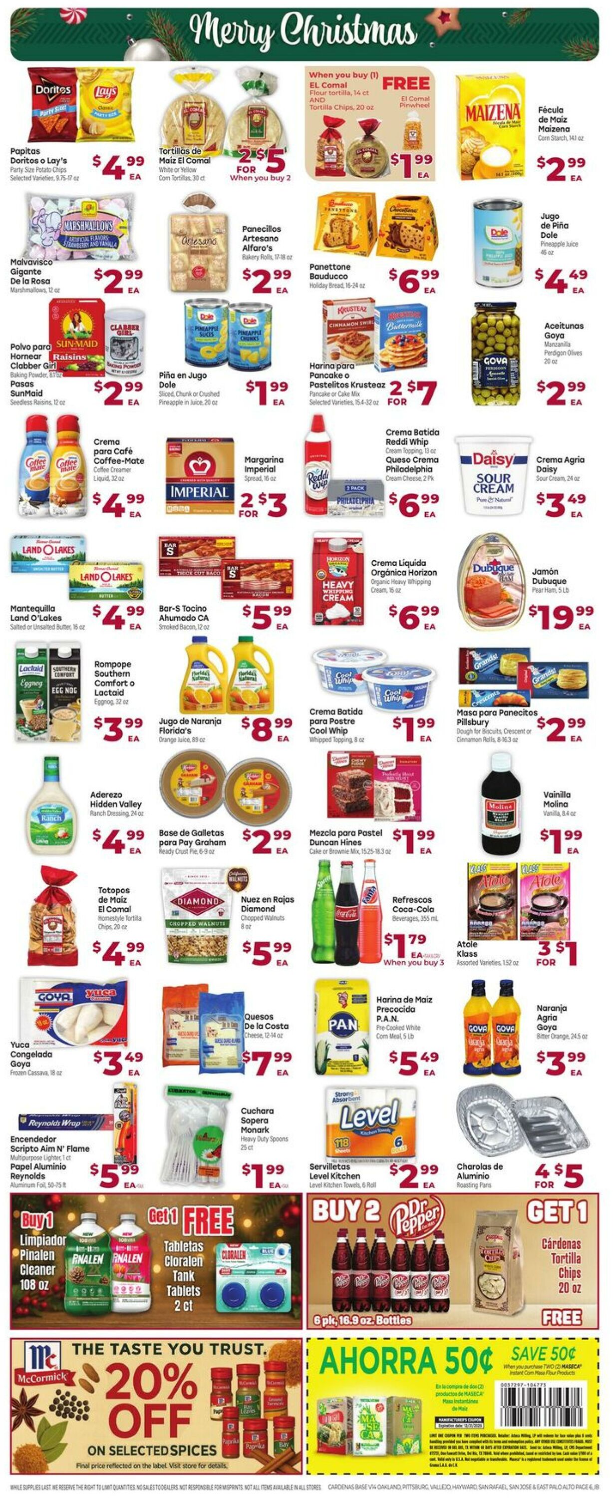 Weekly ad Cardenas Markets 12/17/2025 - 12/25/2025