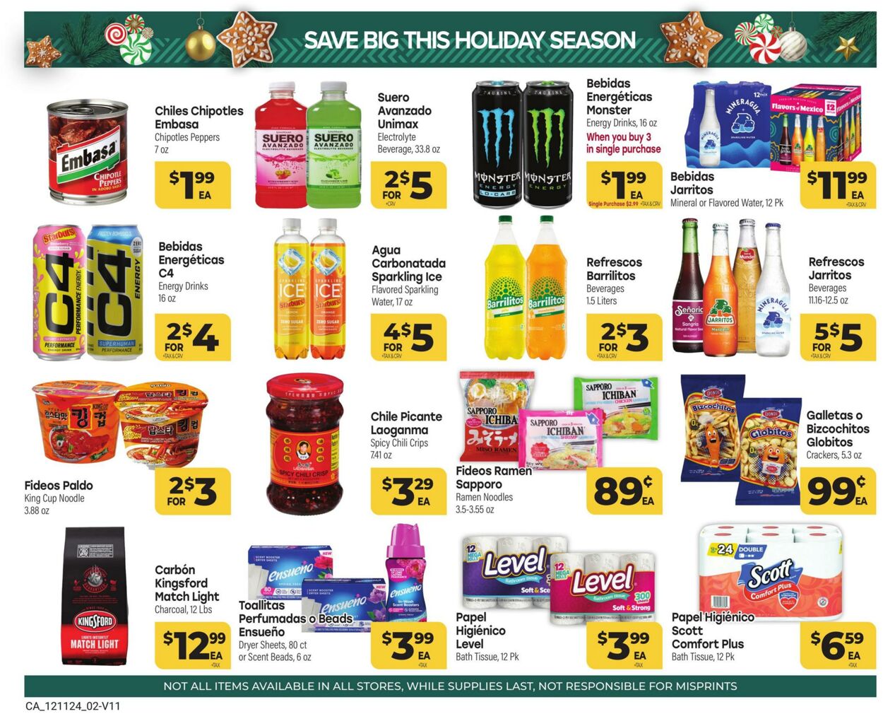 Weekly ad Cardenas Markets 12/11/2024 - 12/31/2024