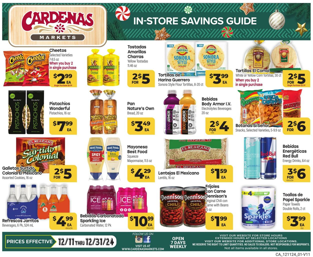 Weekly ad Cardenas Markets 12/11/2024 - 12/31/2024