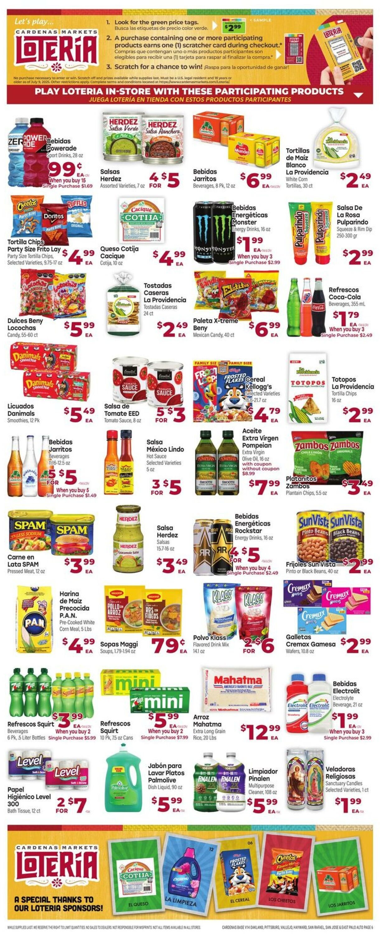 Weekly ad Cardenas Markets 07/09/2025 - 07/15/2025
