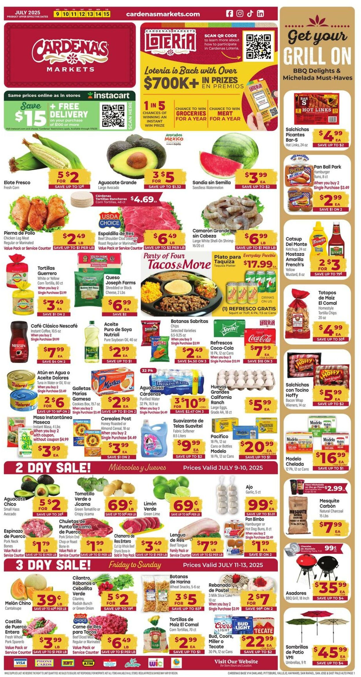 Weekly ad Cardenas Markets 07/09/2025 - 07/15/2025