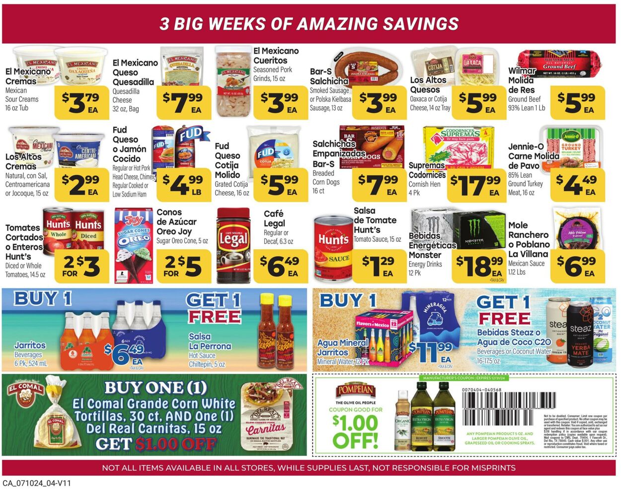 Weekly ad Cardenas Markets 07/10/2024 - 07/30/2024