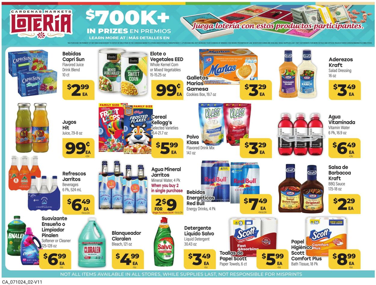 Weekly ad Cardenas Markets 07/10/2024 - 07/30/2024