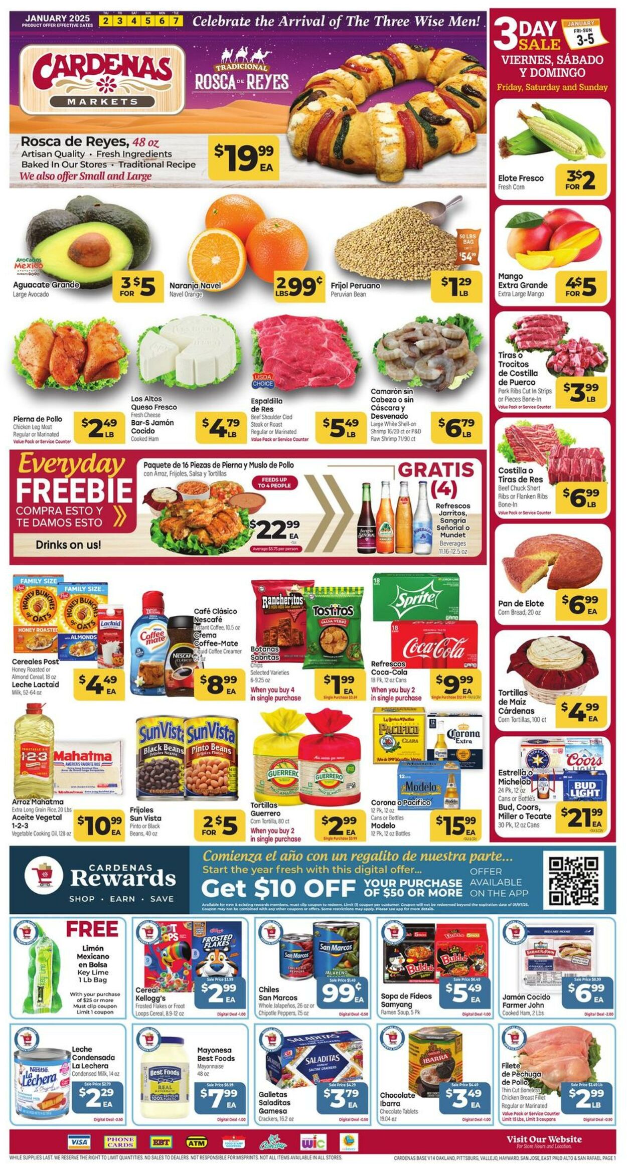 Weekly ad Cardenas Markets 01/02/2025 - 01/07/2025