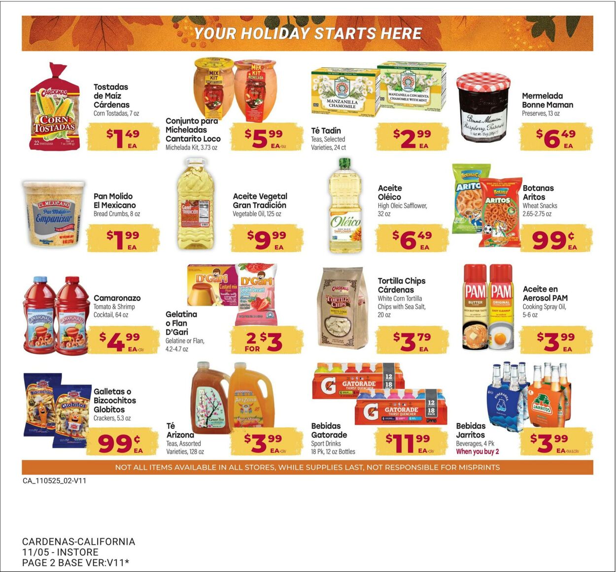 Weekly ad Cardenas Markets 11/05/2025 - 12/02/2025
