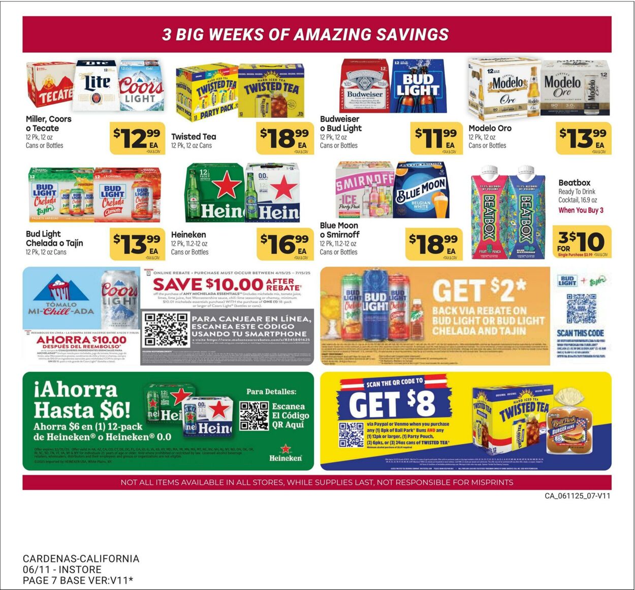 Weekly ad Cardenas Markets 06/11/2025 - 07/01/2025