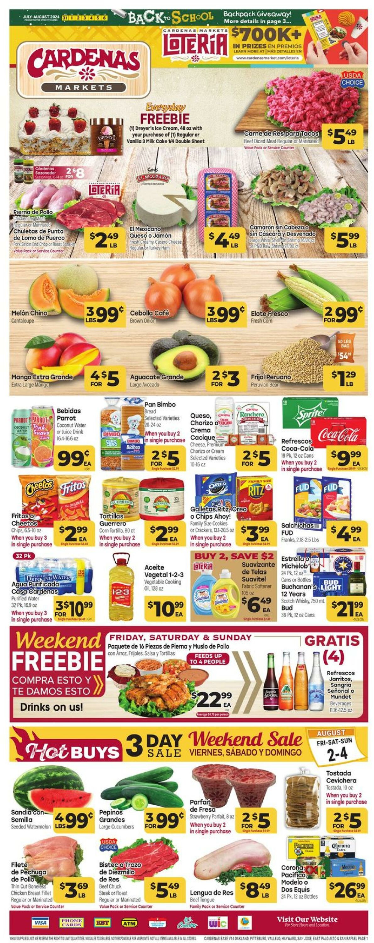 Weekly ad Cardenas Markets 07/31/2024 - 08/06/2024