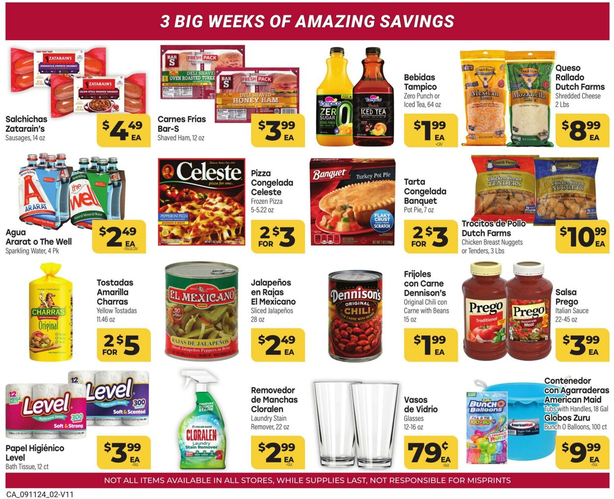 Weekly ad Cardenas Markets 09/11/2024 - 10/01/2024