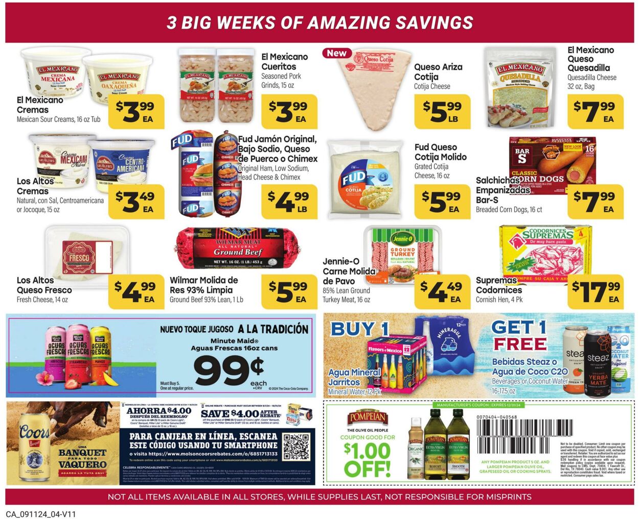 Weekly ad Cardenas Markets 09/11/2024 - 10/01/2024