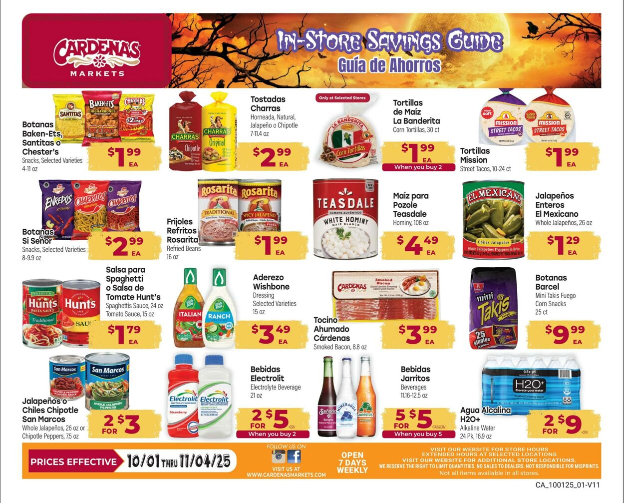 Weekly ad Cardenas Markets 10/02/2025 - 11/04/2025