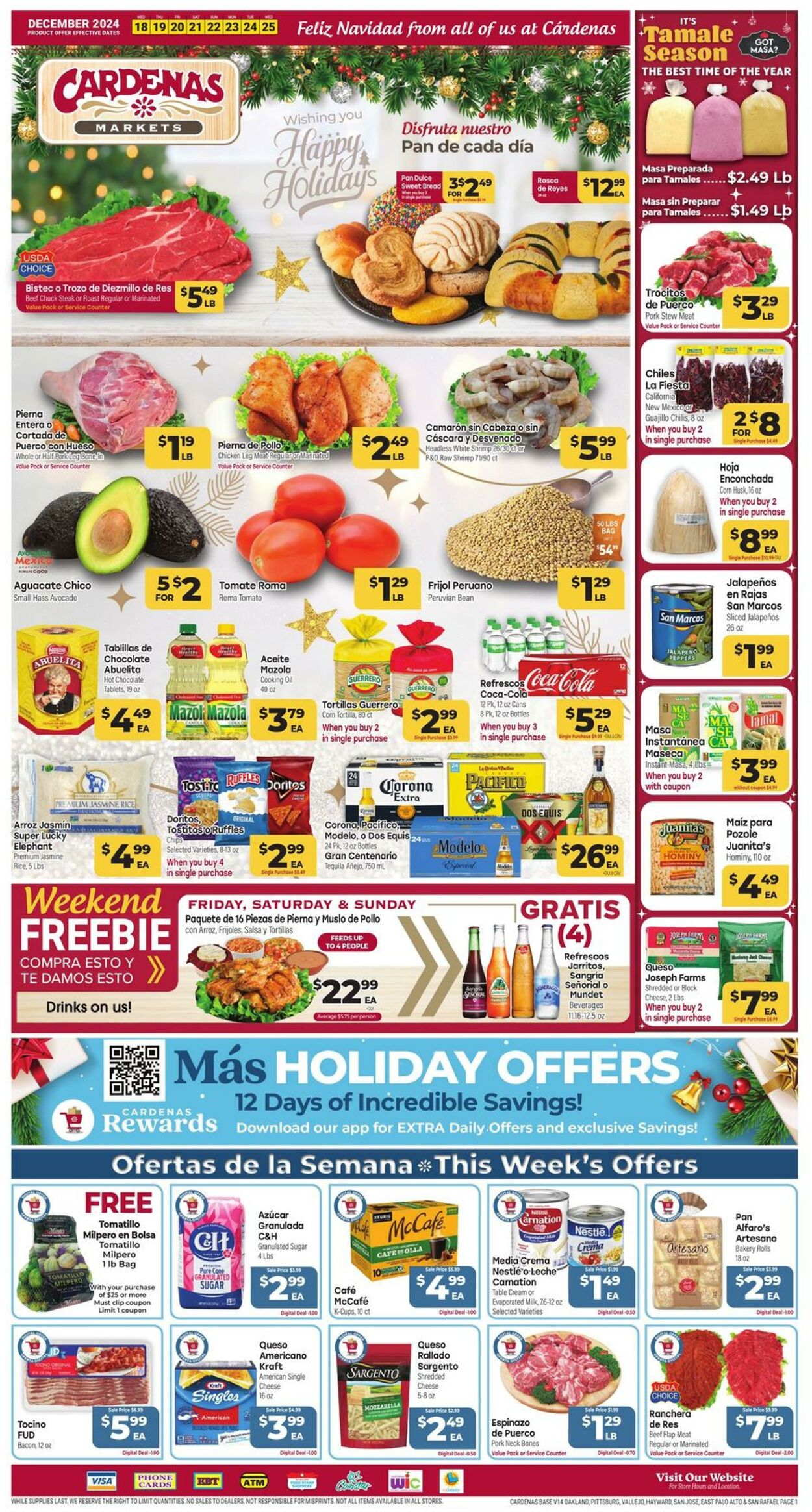 Weekly ad Cardenas Markets 12/18/2024 - 12/25/2024