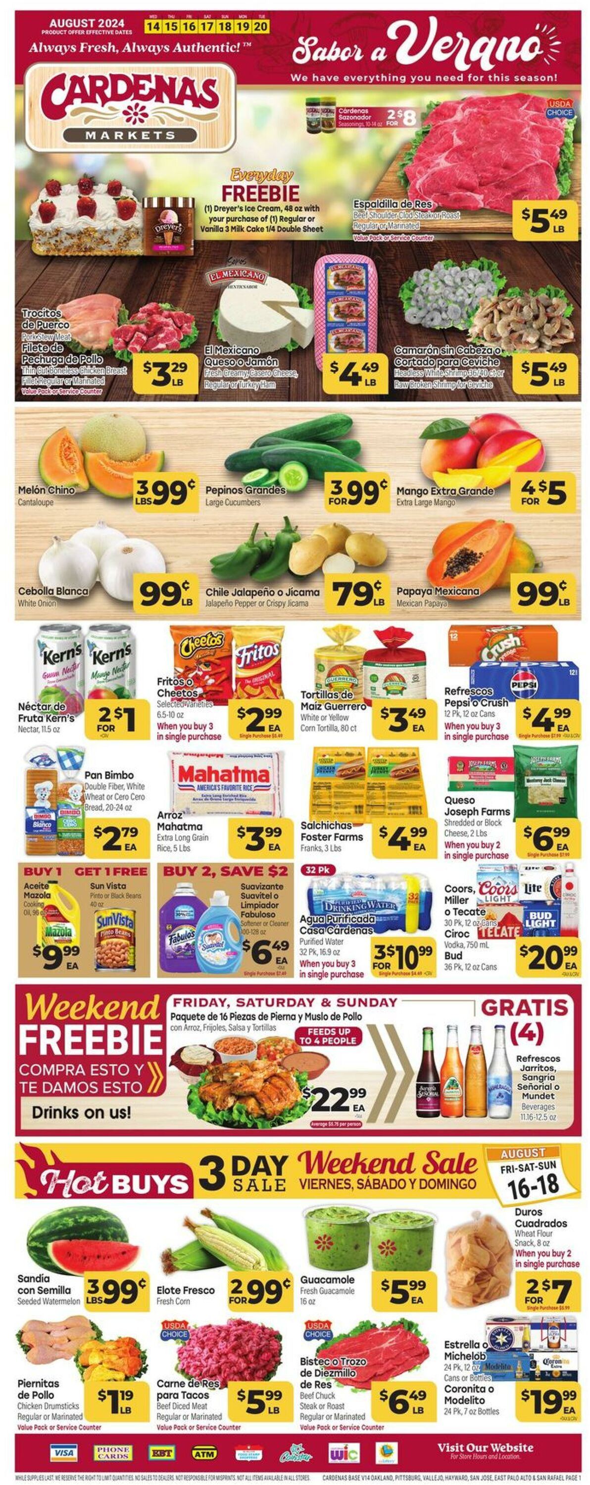 Weekly ad Cardenas Markets 08/14/2024 - 08/20/2024