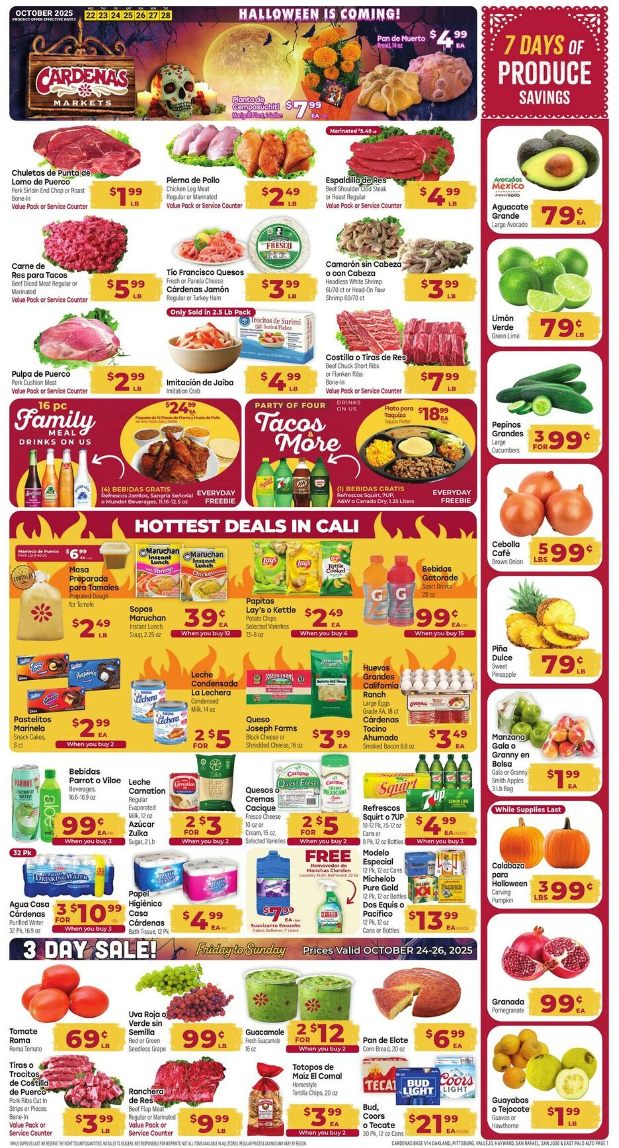 Weekly ad Cardenas Markets 10/22/2025 - 10/28/2025