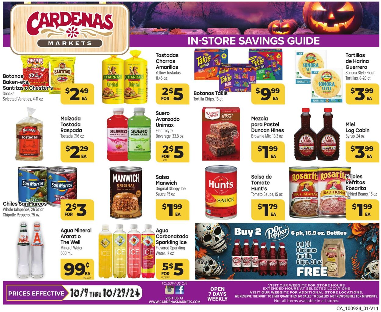 Weekly ad Cardenas Markets 10/09/2024 - 10/29/2024