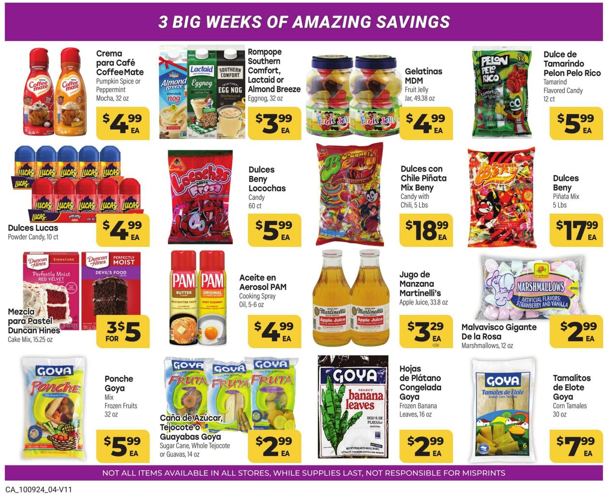 Weekly ad Cardenas Markets 10/09/2024 - 10/29/2024