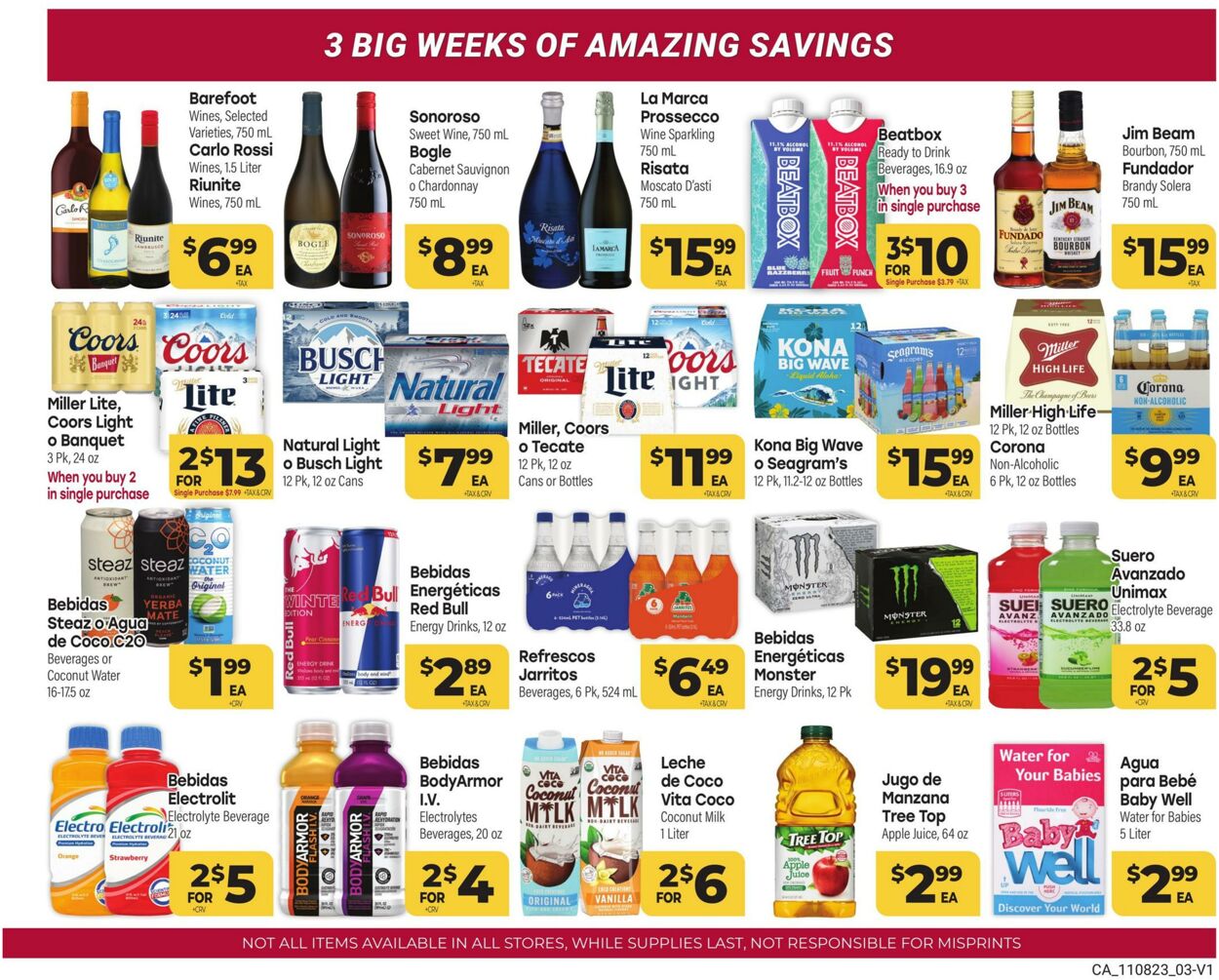 Weekly ad Cardenas Markets 11/08/2023 - 11/28/2023