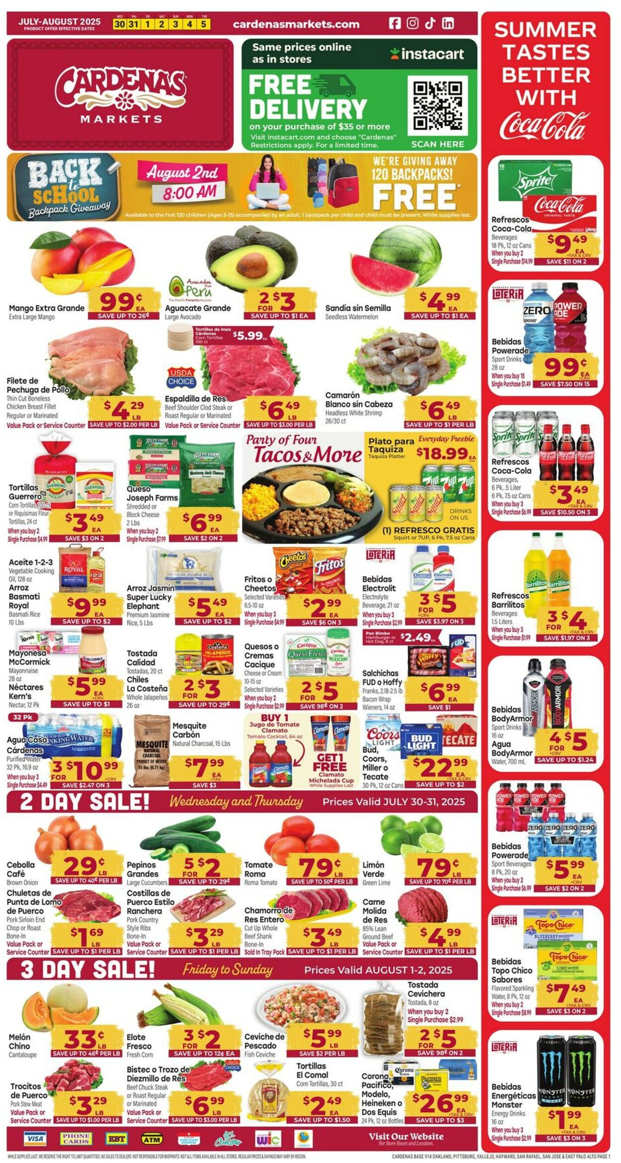 Weekly ad Cardenas Markets 07/30/2025 - 08/05/2025