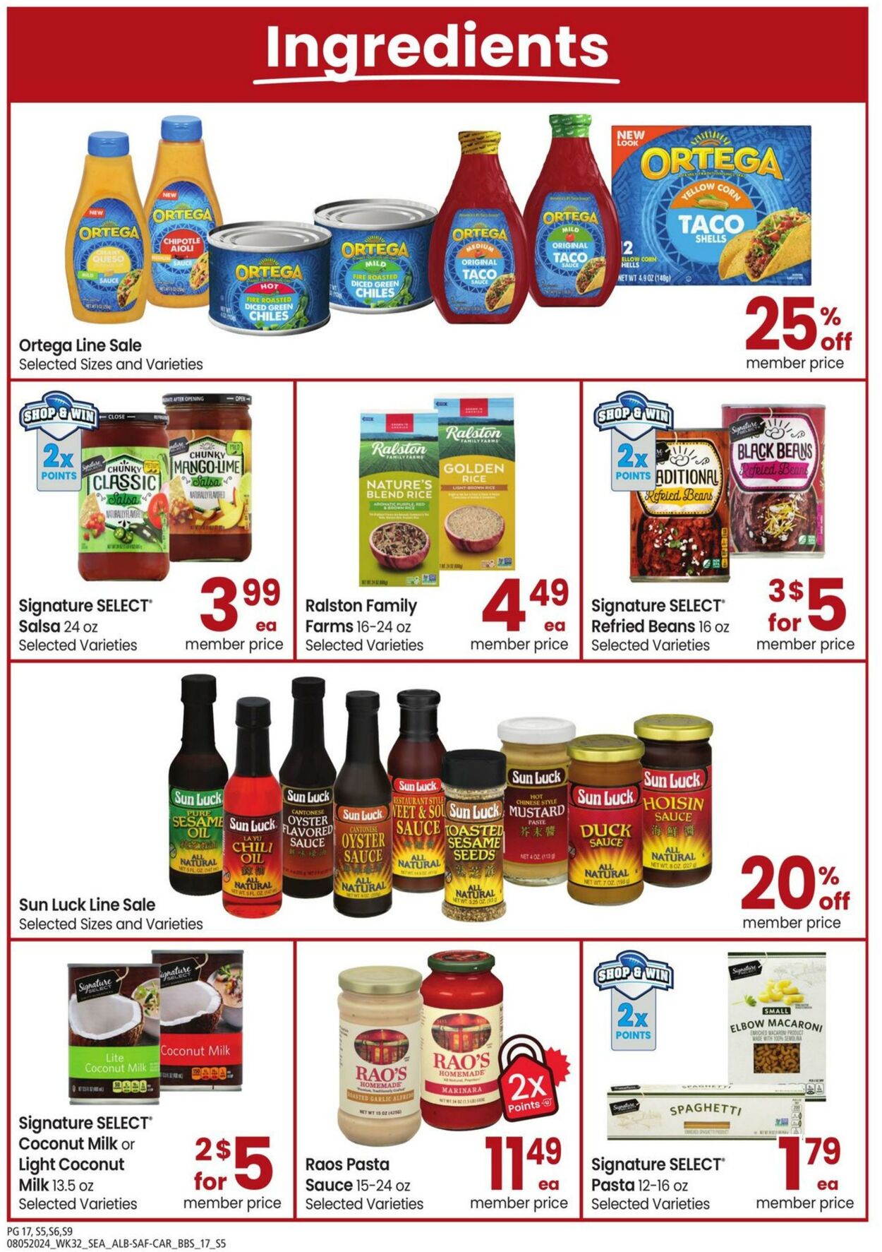 Weekly ad Carrs 08/05/2024 - 09/15/2024