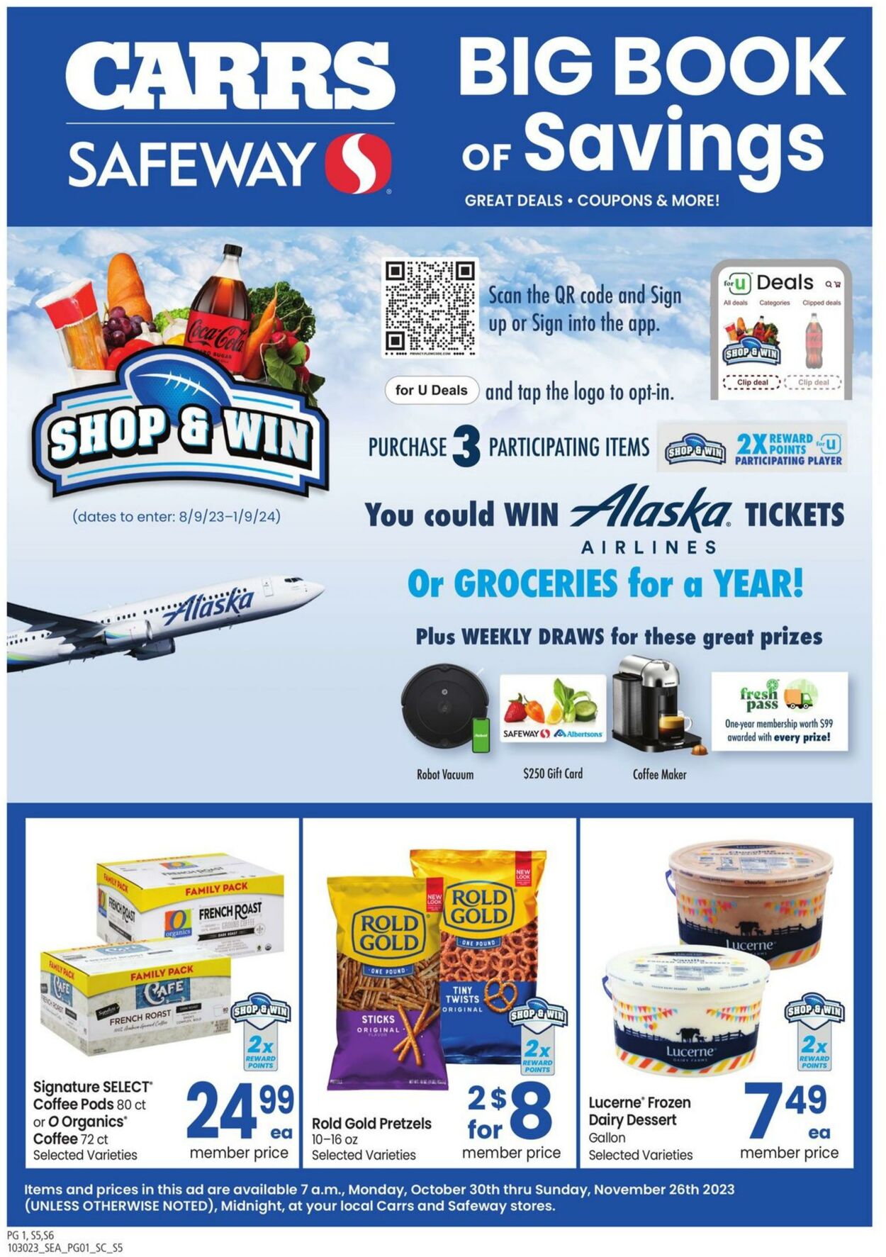 Weekly ad Carrs 10/30/2023 - 11/26/2023