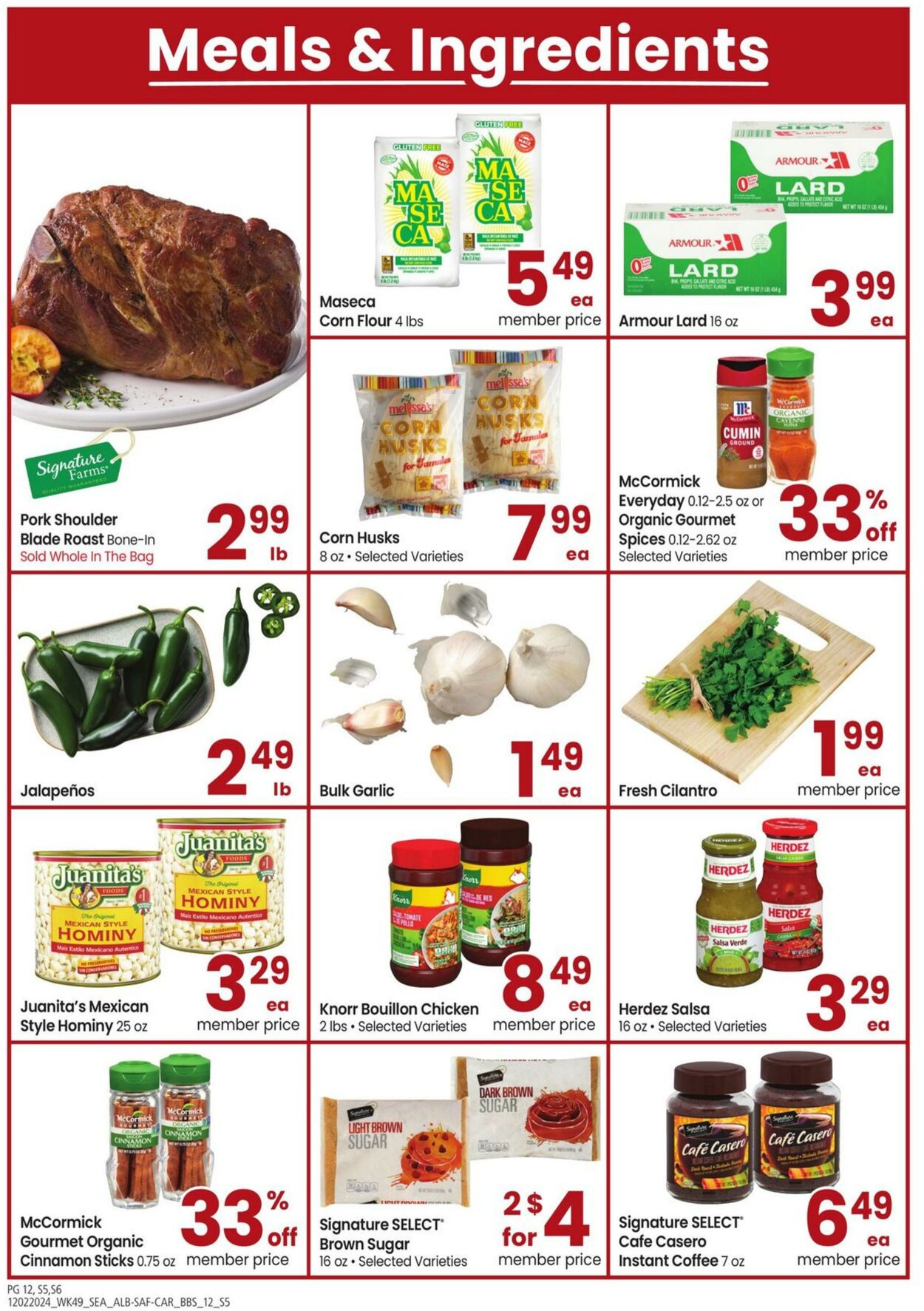 Weekly ad Carrs 12/02/2024 - 01/05/2025