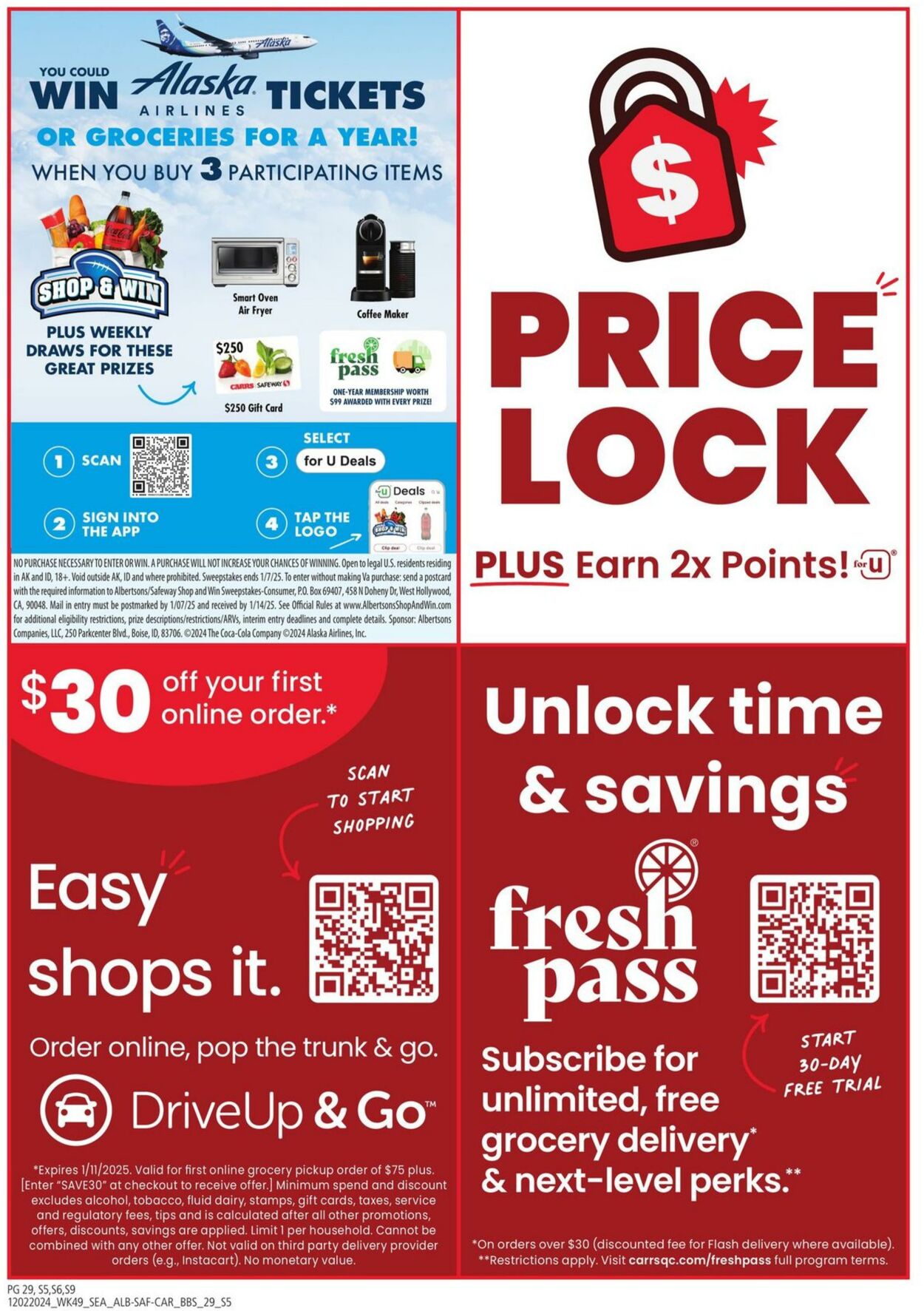 Weekly ad Carrs 12/02/2024 - 01/05/2025