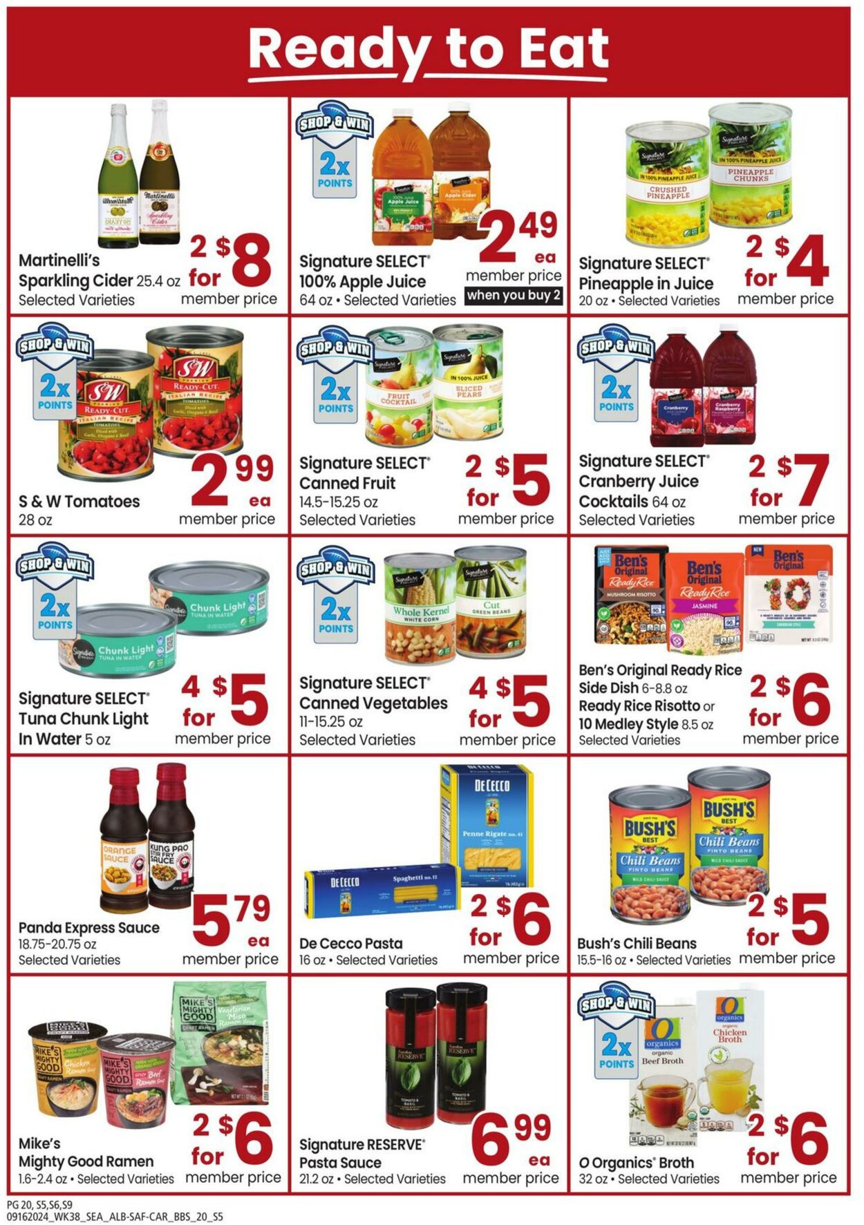 Weekly ad Carrs 09/16/2024 - 10/27/2024