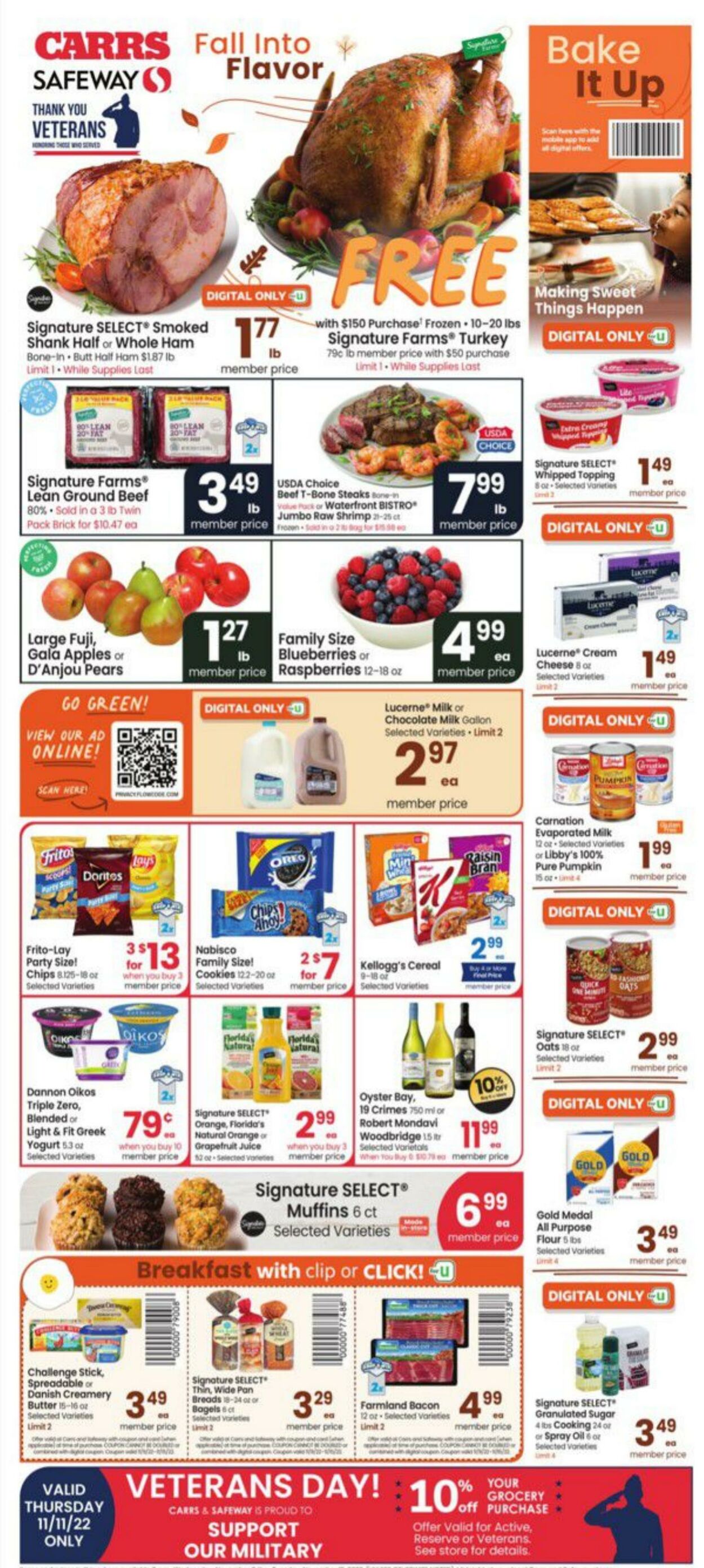 Weekly ad Carrs 11/09/2022 - 11/15/2022