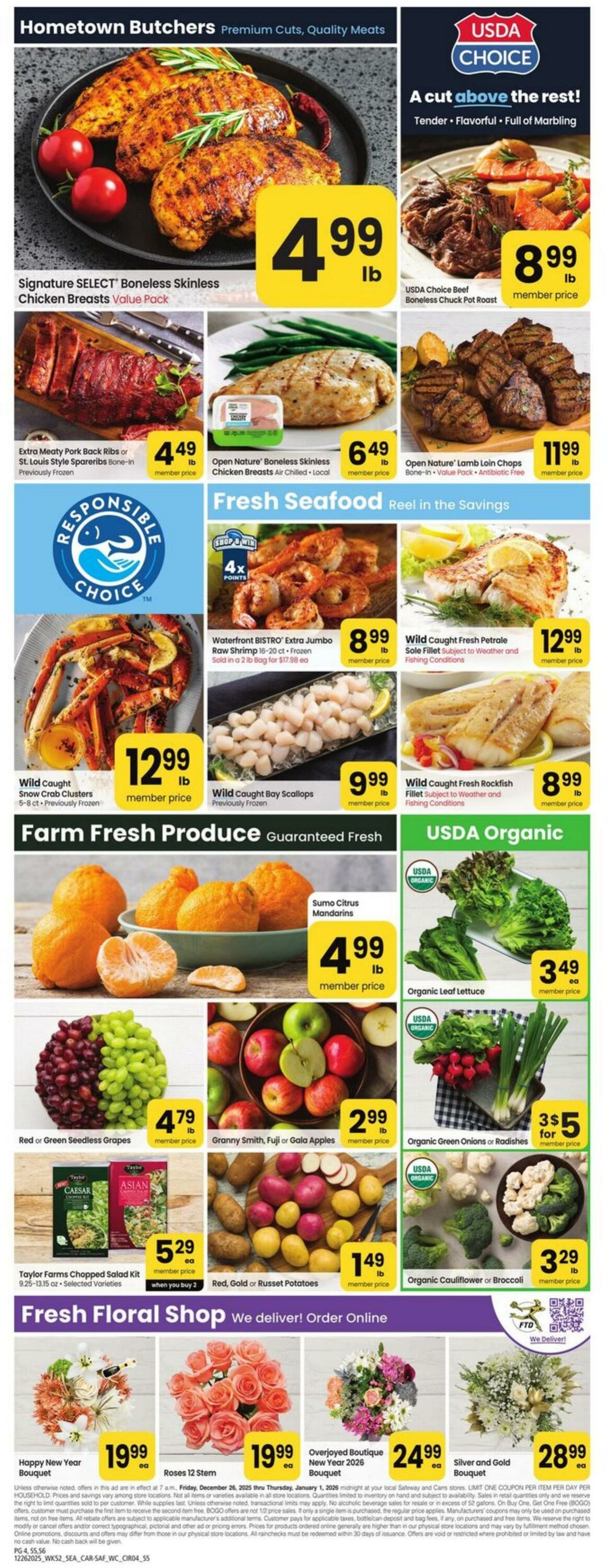 Weekly ad Carrs 12/26/2025 - 01/01/2026