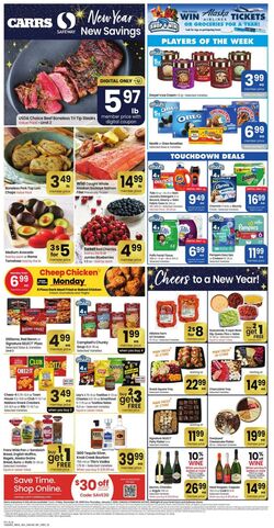 Weekly ad Carrs 12/26/2025 - 01/01/2026
