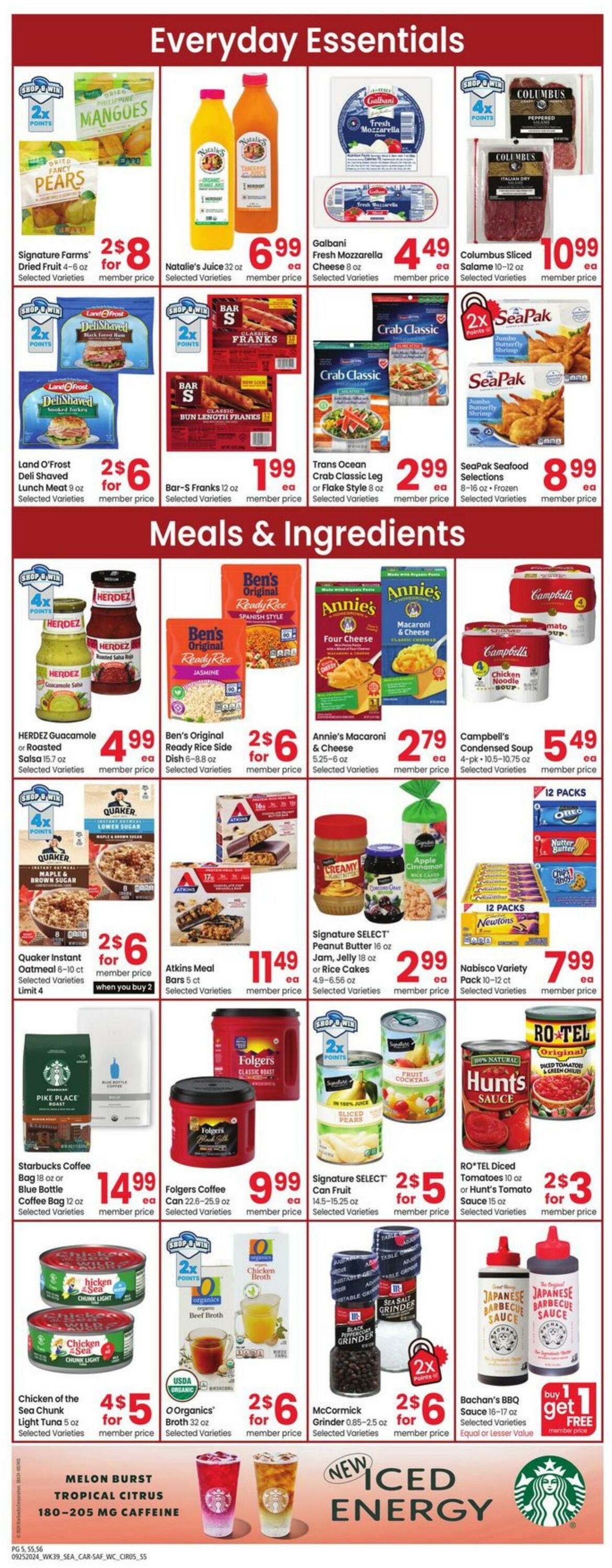 Weekly ad Carrs 09/25/2024 - 10/01/2024