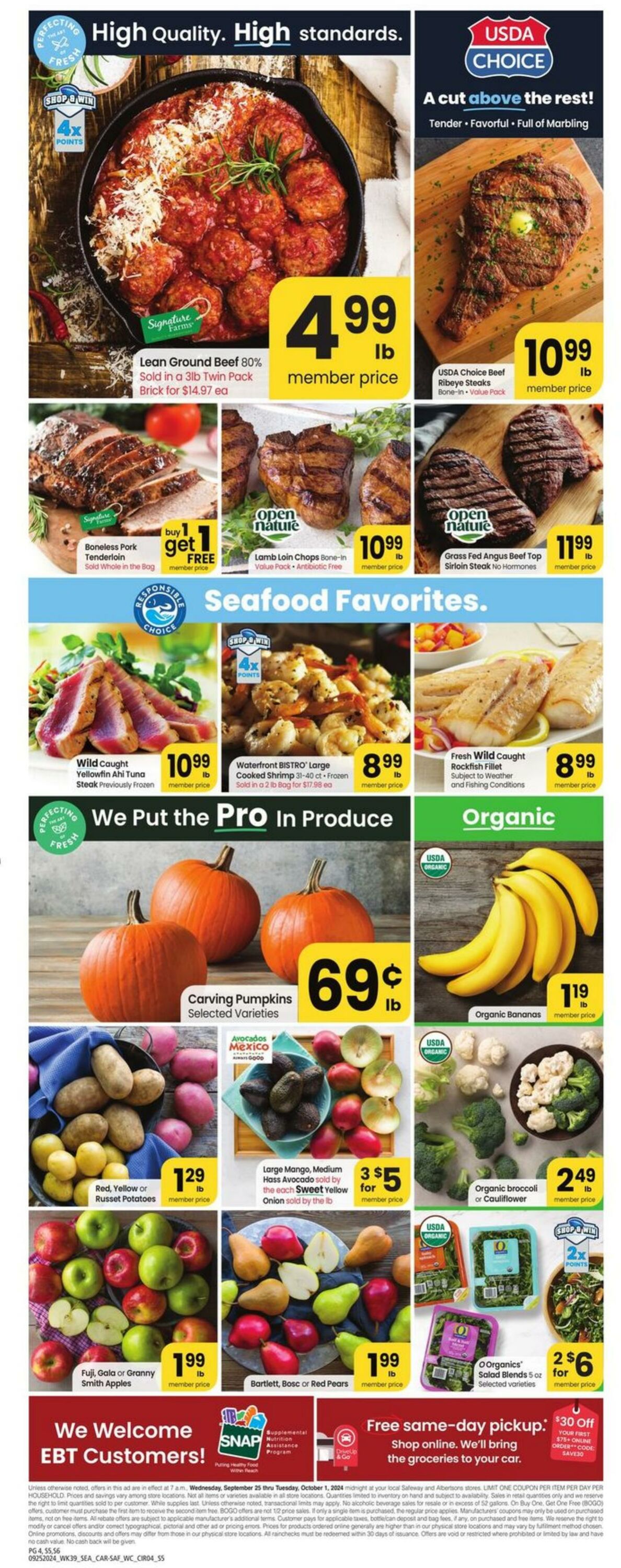 Weekly ad Carrs 09/25/2024 - 10/01/2024