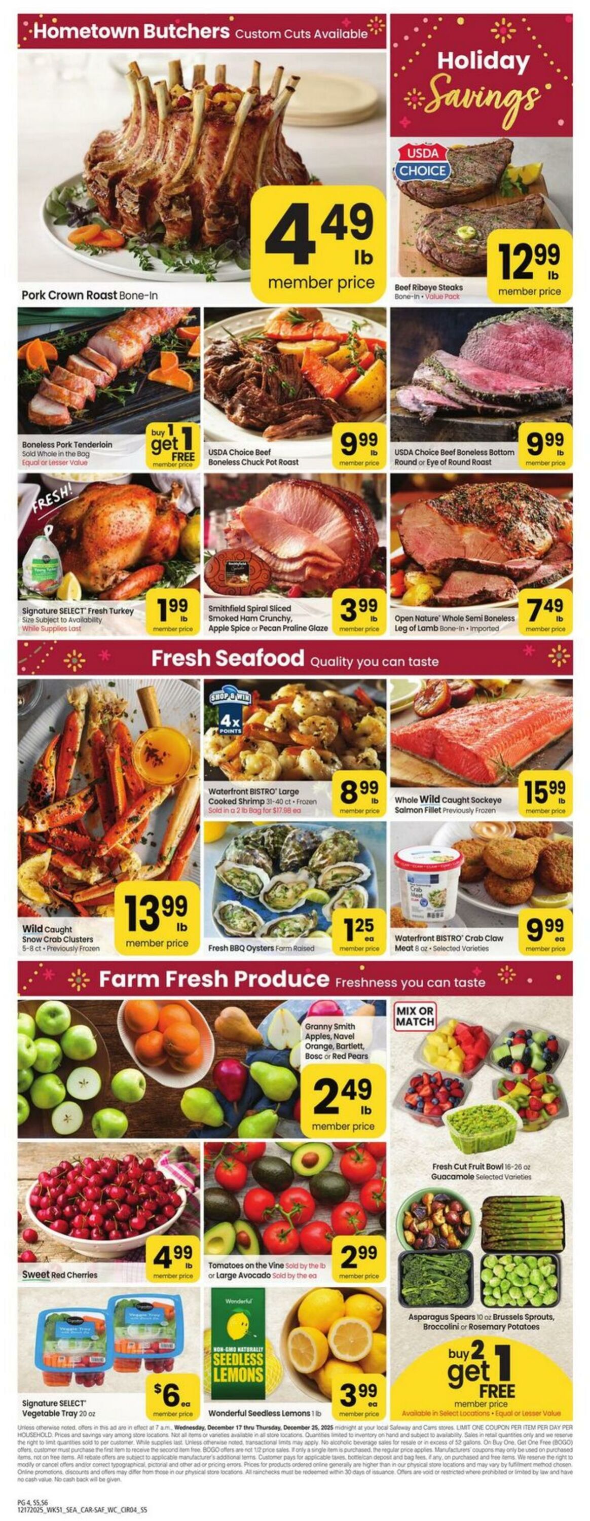 Weekly ad Carrs 12/17/2025 - 12/25/2025