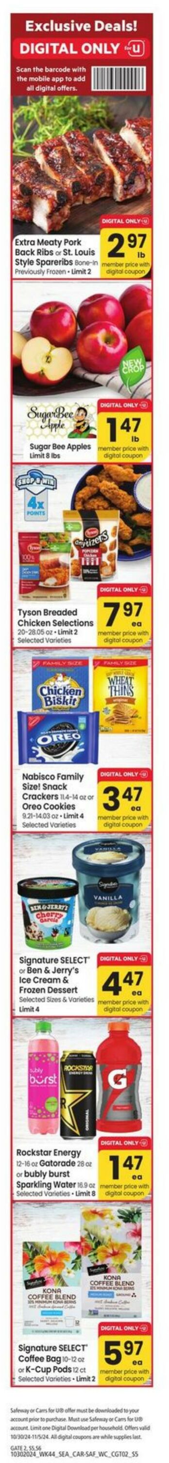 Weekly ad Carrs 10/30/2024 - 11/05/2024