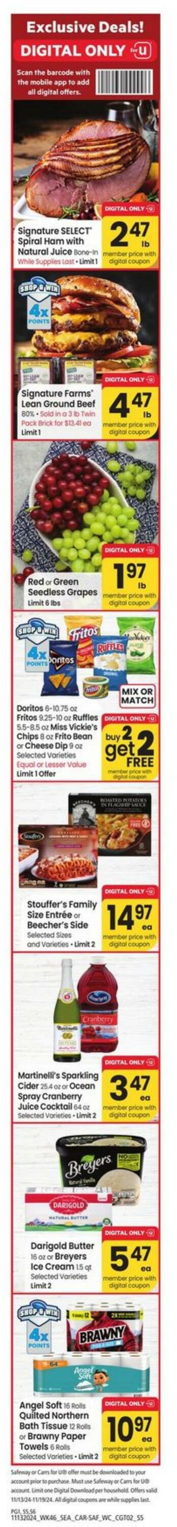 Weekly ad Carrs 11/13/2024 - 11/19/2024