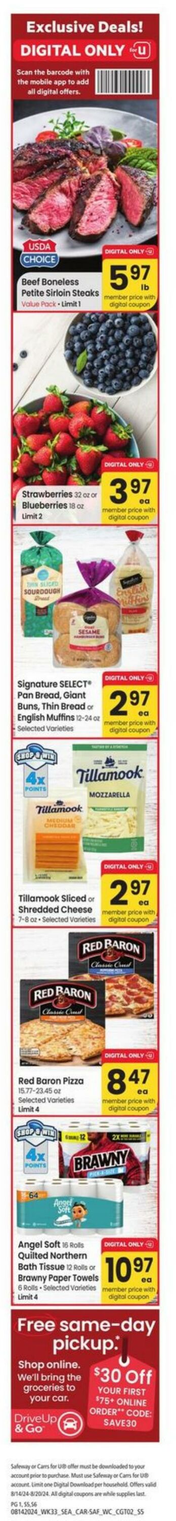 Weekly ad Carrs 08/14/2024 - 08/20/2024