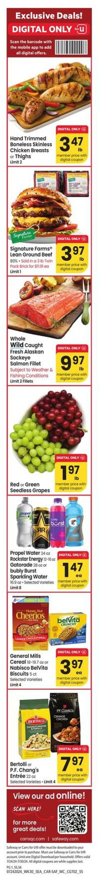 Weekly ad Carrs 07/24/2024 - 07/30/2024