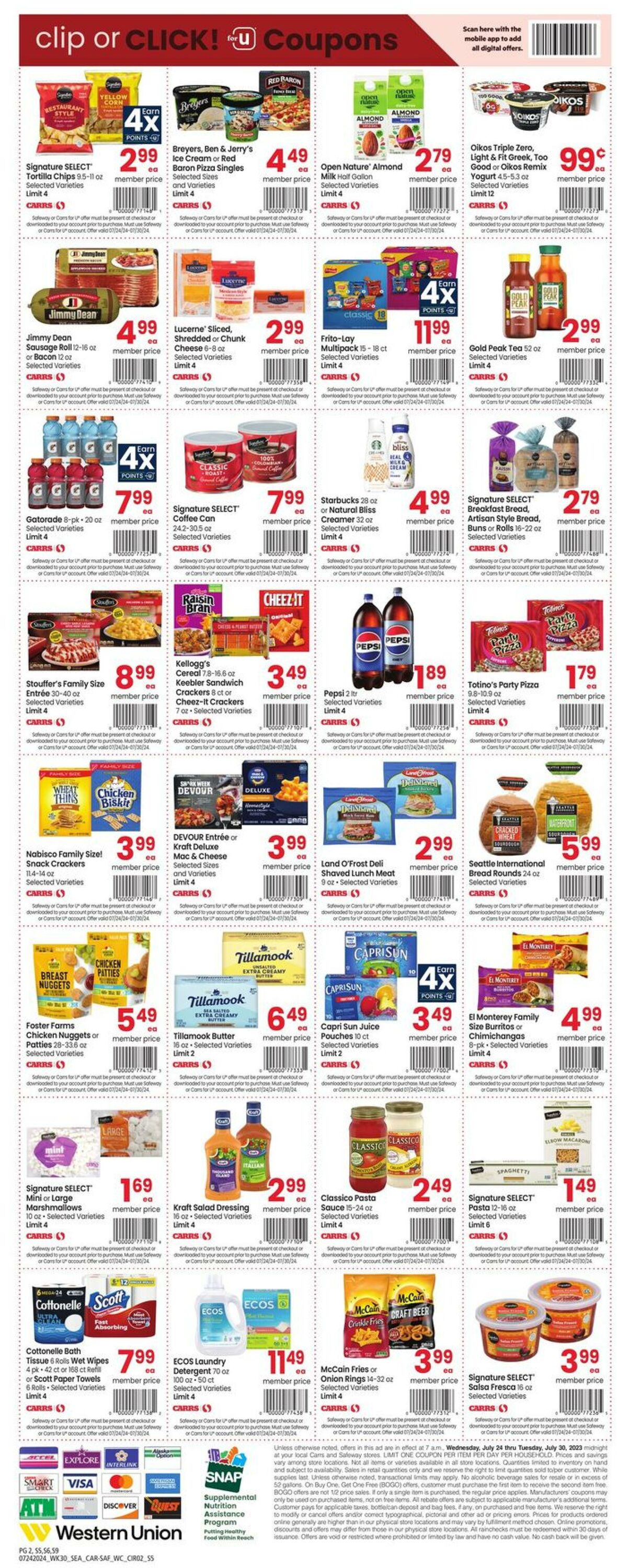 Weekly ad Carrs 07/24/2024 - 07/30/2024