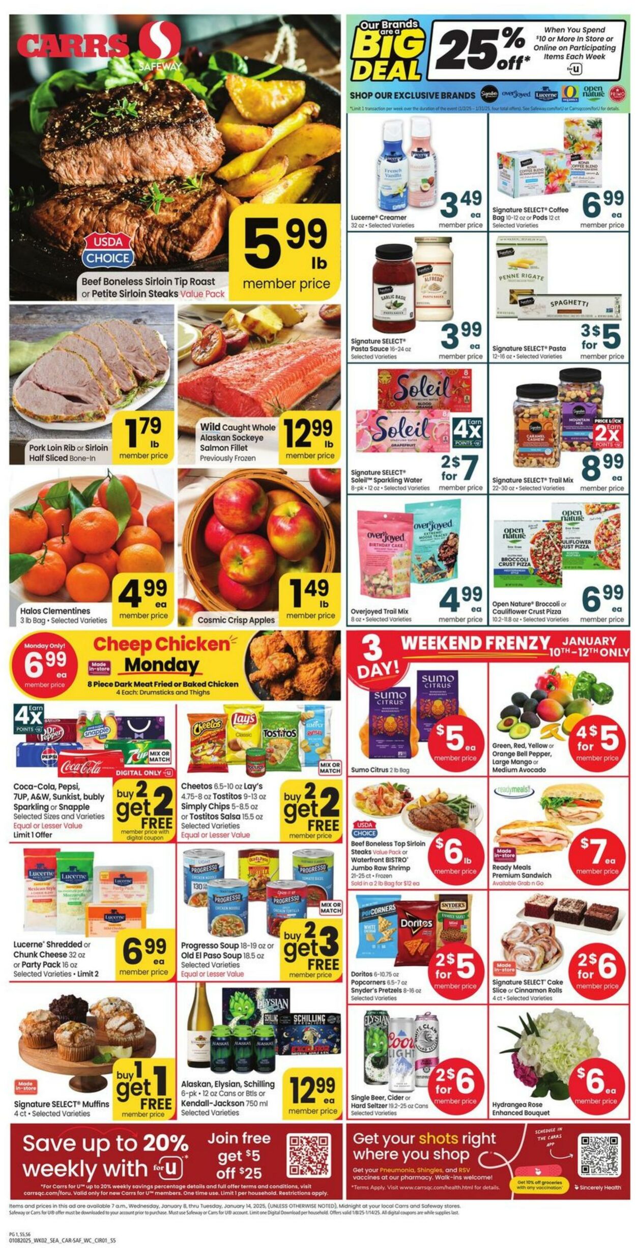 Weekly ad Carrs 01/08/2025 - 01/14/2025